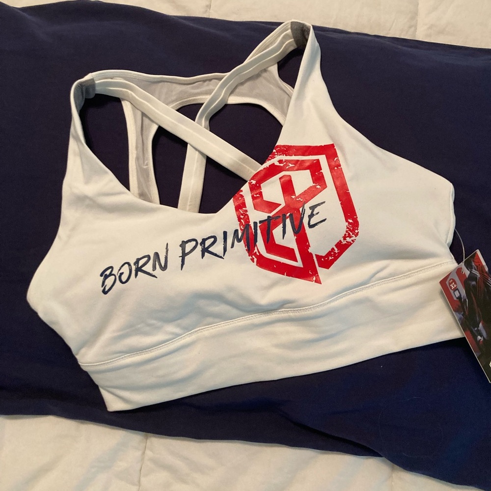 SOLD Born Primitive X Factor Sports Bra XLarge White